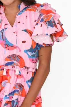 Cotton Dresses<Maude Vivante Sana Fruity Fusion Cotton Frill Dress