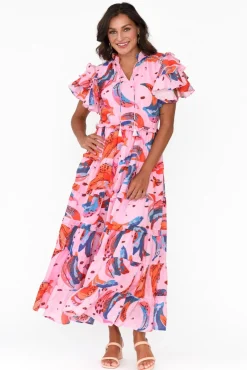 Cotton Dresses<Maude Vivante Sana Fruity Fusion Cotton Frill Dress