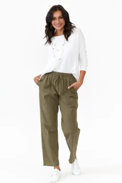 Pants<Betty Basics Santa Monica Khaki Pocket Pant