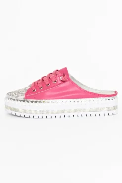 Leather Sneakers<Ameise Sarah Hot Pink Leather Mule Sneaker