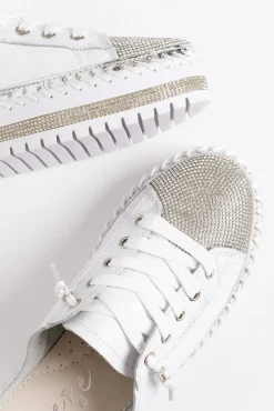 White Sneakers<Ameise Sarah White Leather Mule Sneaker