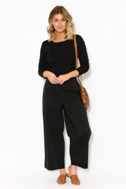 Pants<Tirelli Shannon Black Wide Leg Pant