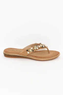 Heeled Sandals<Laguna Quays Silvie Nude Embellished Slide