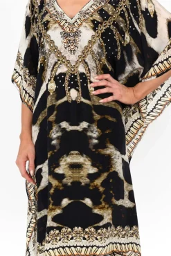Tunic Tops<Fashion Spectrum Snow Leopard Silk Kaftan
