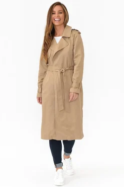 Coats<Foil Soho Beige Trench Coat