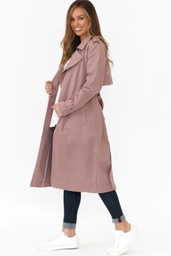 Coats<Foil Soho Berry Trench Coat