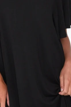 Below Knee Dresses<Betty Basics Tahiti Black Frill Dress