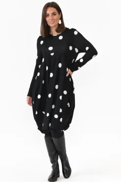 Cotton Dresses<Wishstone Tammy White Spot Knit Dress