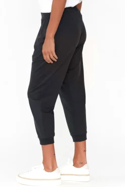 Pants<Betty Basics Tasha Charcoal Cotton Blend Jogger Pant