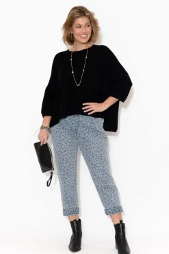 Jeans<Ellis Dewey Tasha Denim Leopard Jogger Pant