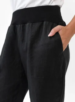 Pants<Gordon Smith Tatum Black Linen Pant