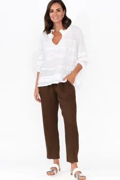 Pants<Gordon Smith Tatum Chocolate Linen Pant