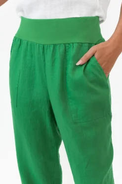 Pants<Gordon Smith Tatum Green Linen Pant