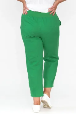 Pants<Gordon Smith Tatum Green Linen Pant