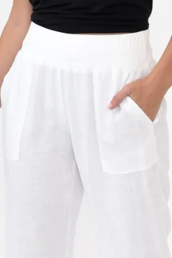 Pants<Gordon Smith Tatum White Linen Pant