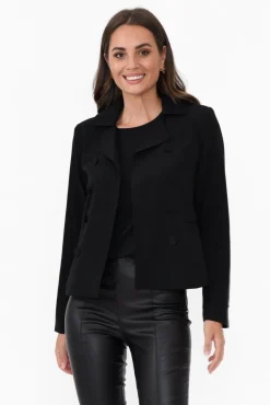 Jackets<Brave u0026 True 5Th Avenue Black Jacket