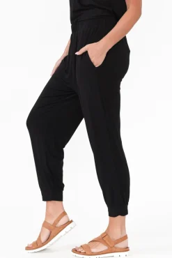 Pants<Bamboo Villa Tonkin Black Bamboo 3/4 Pant