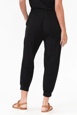 Pants<Bamboo Villa Tonkin Black Bamboo 3/4 Pant