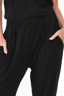 Pants<Bamboo Villa Tonkin Black Bamboo 3/4 Pant