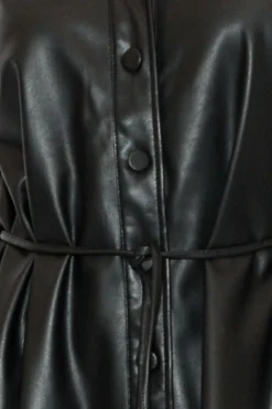 Jackets<Brave u0026 True Trinity Black Faux Leather Dress