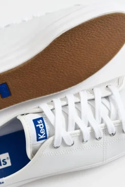 White Sneakers<Keds Triple Kick White Leather Mule Sneaker