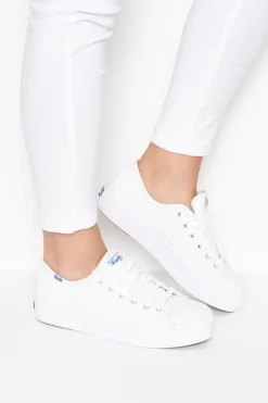 White Sneakers<Keds Triple Kick White Leather Sneaker