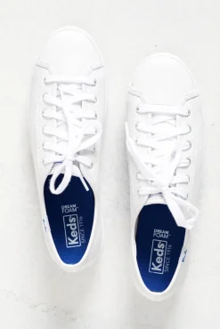 White Sneakers<Keds Triple Kick White Leather Sneaker