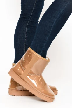 Boots<Bay Lane Tully Beige Slipper Boot