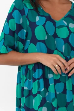 Midi Dresses<Slate the Label Tully Blue Spot Maxi Dress