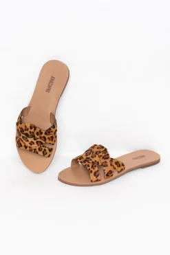 Flat Sandals<Anacapri Valentina Cheetah Slide