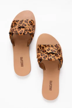 Flat Sandals<Anacapri Valentina Cheetah Slide