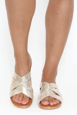 Slides<Laguna Quays Vanish Gold Cross Over Slide