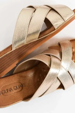 Slides<Laguna Quays Vanish Gold Cross Over Slide