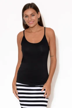 Sleeveless Tops<Betty Basics Veronica Black Reversible Cami