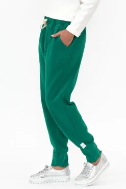 Pants<Elm Victoria Teal Cotton Drawstring Pant