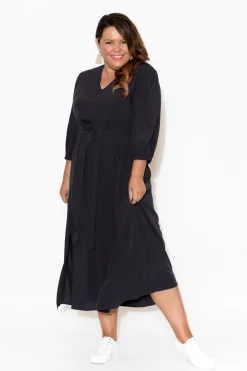 Maxi Dresses<Slate the Label Viva Black Modal Maxi Dress
