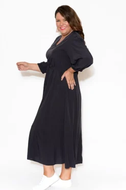 Maxi Dresses<Slate the Label Viva Black Modal Maxi Dress