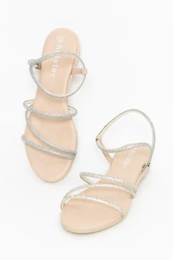 Flat Sandals<Holster Viva Silver Diamante Sandal