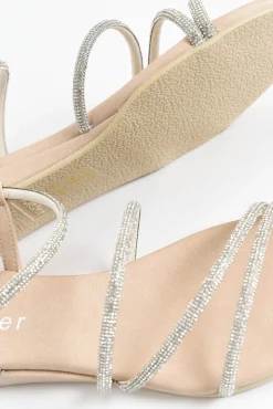 Flat Sandals<Holster Viva Silver Diamante Sandal