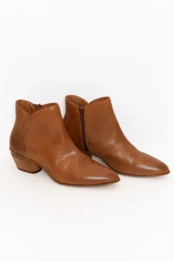 Boots<EOS Weston Brandy Leather Ankle Boot