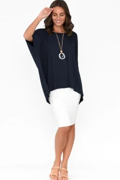 Skirts<Bamboo Body White Bamboo Double Layer Skirt