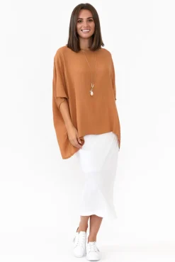 Skirts<Lou Lou White Bamboo Maxi Tube Skirt