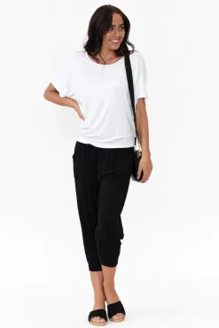 Sleeved Tops<Betty Basics White Maui Tee