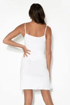 Slips<Tani White Micro Modal Slip Dress