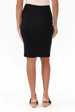 Skirts<Lou Lou Whitney Black Bamboo Tube Skirt