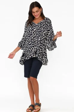 Shorts<Threadz Wilson Navy Cotton Short