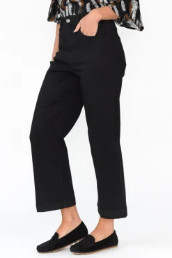 Jeans<Betty Basics Winnie Black Wide Leg Jean