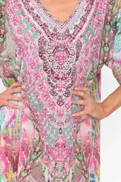 Above Knee Dresses<Fashion Spectrum Zahara Pink Silk Dress