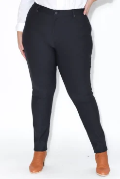 Pants<Slate the Label Zenni Navy Stretch Ponte Pant